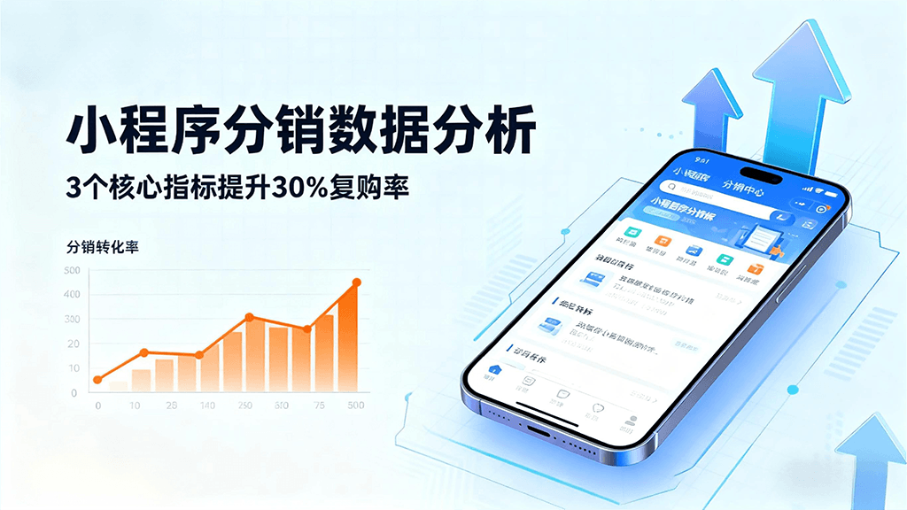 小程序分销数据分析：3 个核心指标提升 30% 复购率
